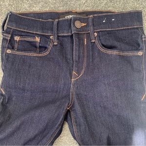 Express Jean Legging Mid-rise Size 0R Dark Wash Jeans